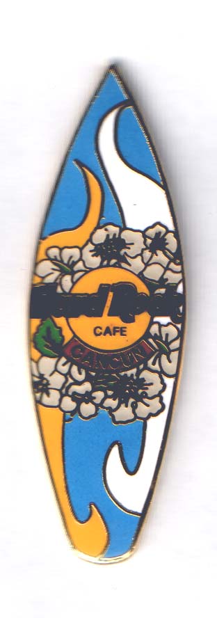 Hard Rock Cafe Cancun surfing board