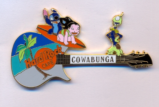 Cowabunga - Lilo and Stitch Guitar black